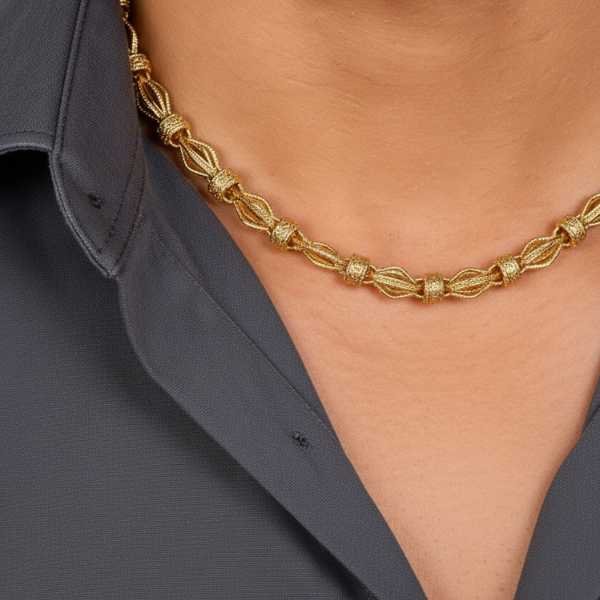 Classic Heavy Mens Gold Plated Chain
