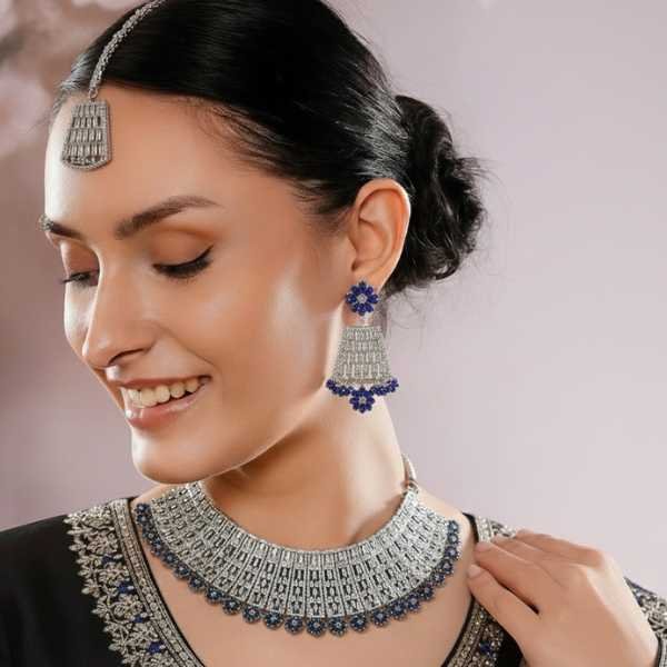 Antique Finish Tribal Choker Necklace Set