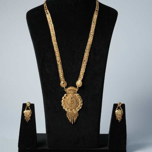 Teardrop Antique Gold Haram Set