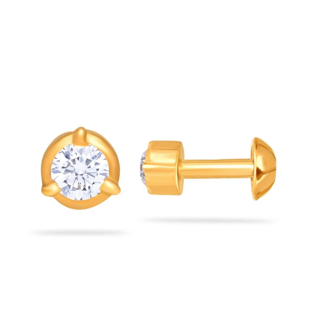 Graceful Elegant Diamond Stud Earrings